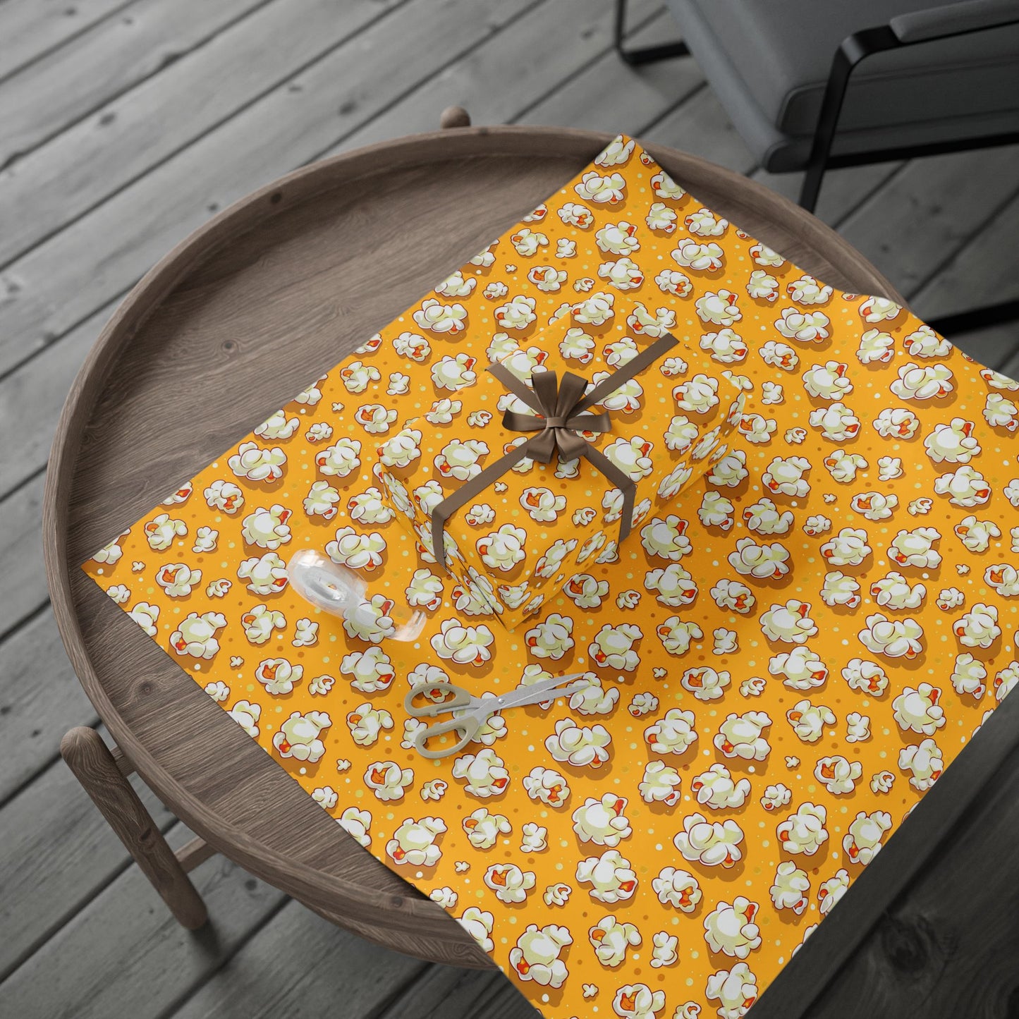 Popcorn Party Wrapping Paper | Fun Gift Wrap for Birthdays, Movie Nights, Baby Showers, Foodie Events, Celebrations