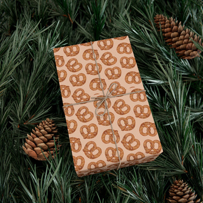 Pretzels Gift Wrap Papers for Every Occasion, Party Wrap, Birthday Gift Wrap, Holiday Gift Wrap, Festive Wrapping Paper