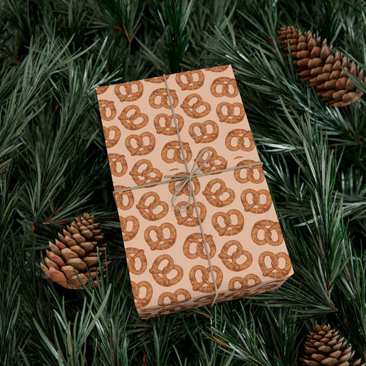 Pretzels Gift Wrap Papers for Every Occasion, Party Wrap, Birthday Gift Wrap, Holiday Gift Wrap, Festive Wrapping Paper